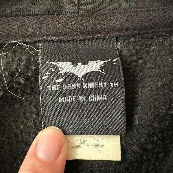 The Dark Knight Heath Ledger Joker Hoodie Mens Medium Black DC Comics Batman - Picture 5 of 8